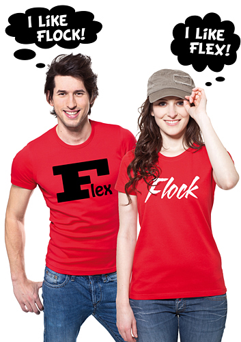 Flexdruck und Flockdruck