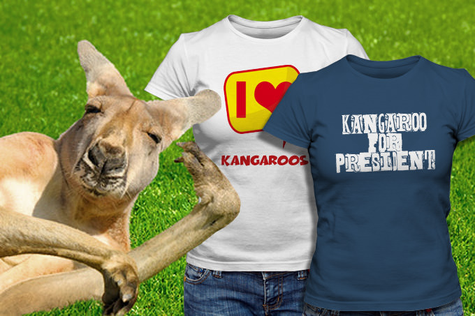 Känguru T-Shirts selbstgestalten