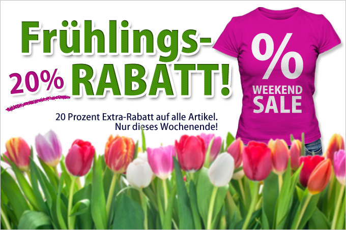 frühlingshafte Rabatte sichern!