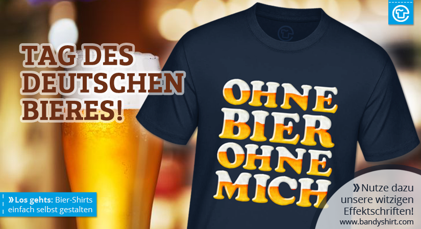 Bier T-Shirts selbst gestalten bei Bandyshirt