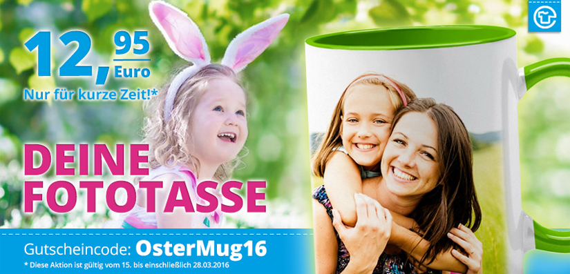 Fototasse als Ostergeschenk