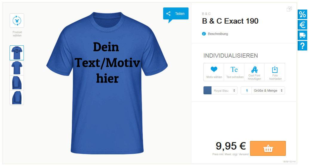 Ganz einfach mit usnerem T-Shirt-Designer coole Ausflugs oder Vereinshirts gestalten auf www.bandyshirt.de