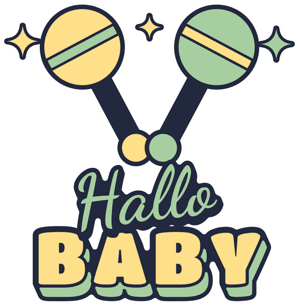 Babyparty-Motiv Hallo Baby