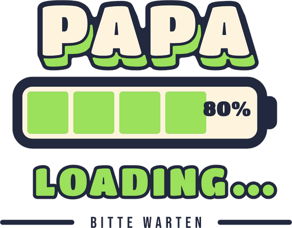 Babyparty-Motiv Papa Loading