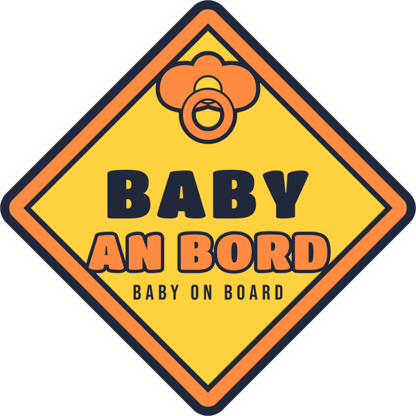 Babyparty-Motiv Baby an Bord