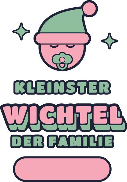 Babys-erstes-Weihnachten-Motiv Kleinster Wichtel der Familie