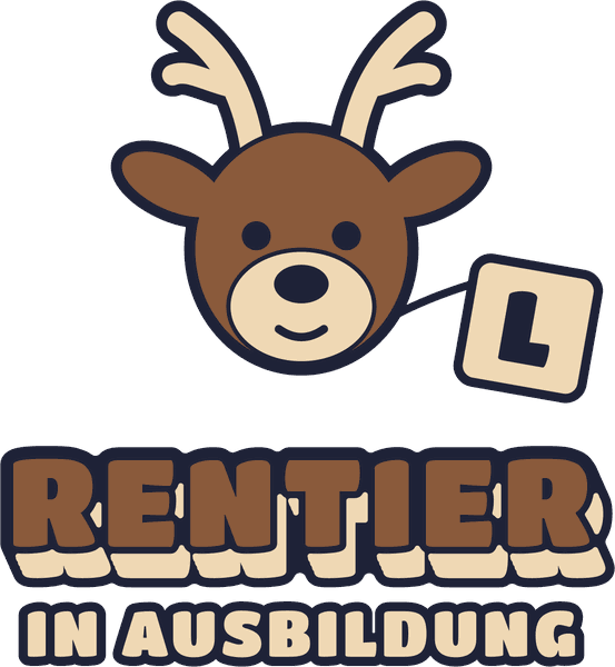 Babys-erstes-Weihnachten-Motiv Rentier in Ausbildung