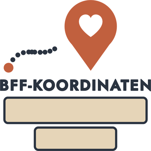 Freundinnen-Motiv BFF-Koordinaten