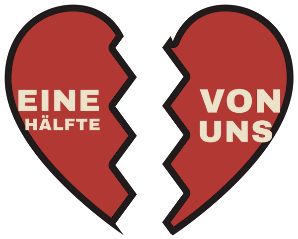 Freundinnen-Motiv Eine Hälfte von uns