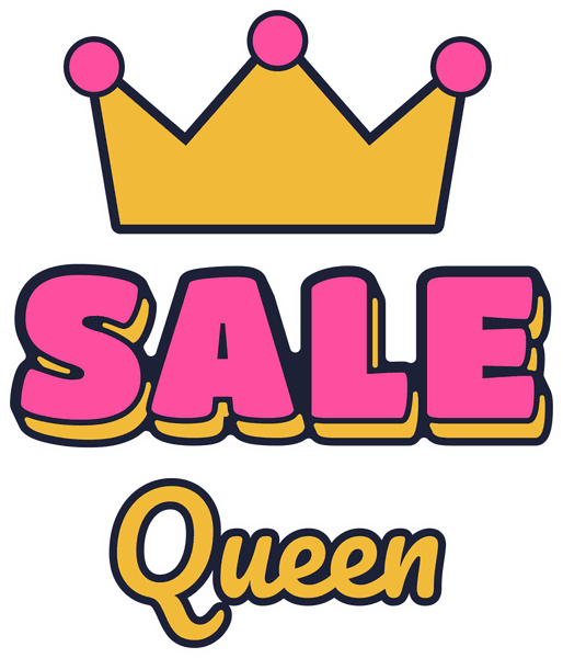 Black-Week-Motiv Sale Queen