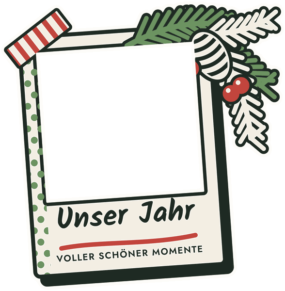 Foto-Shirt-Motiv Unser Jahr Fotorahmen