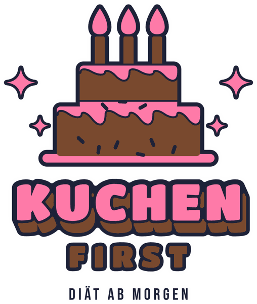 Geburtstags-Motiv Kuchen first