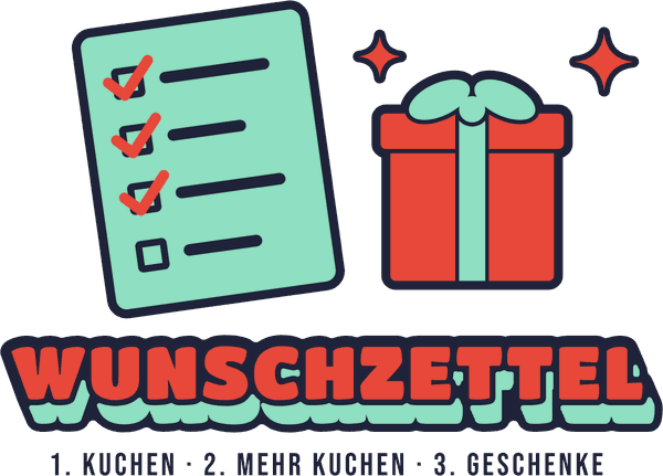 Geburtstags-Motiv Wunschzettel