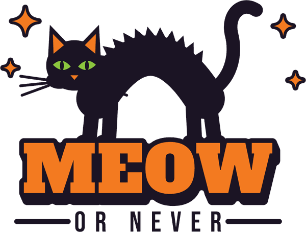 Halloween-Motiv Meow or Never