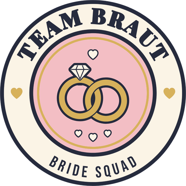 Hochzeits-Motiv Team Braut