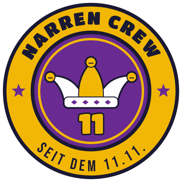 Karnevals-Motiv Narren Crew