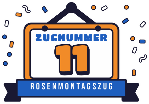Karnevals-Motiv Zugnummer 11