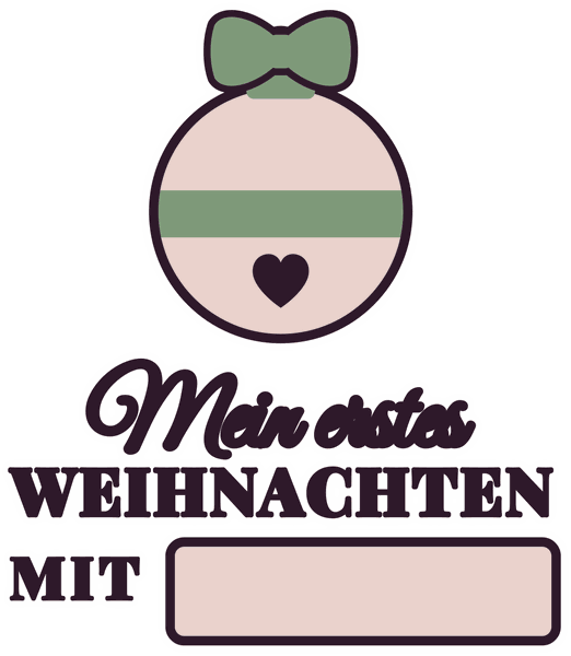 Kinder-Motiv Mein erstes Weihnachten mit [Pate]