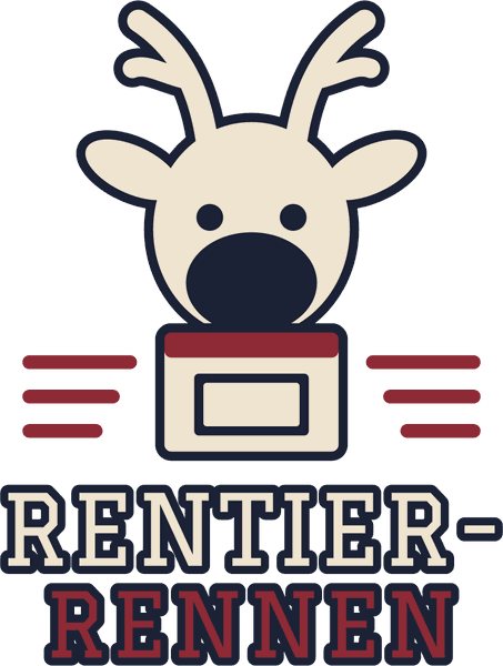 Kinder-Motiv Rentier-Rennen