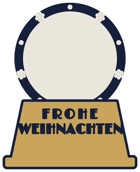 Kissen-Motiv Frohe Weihnachten
