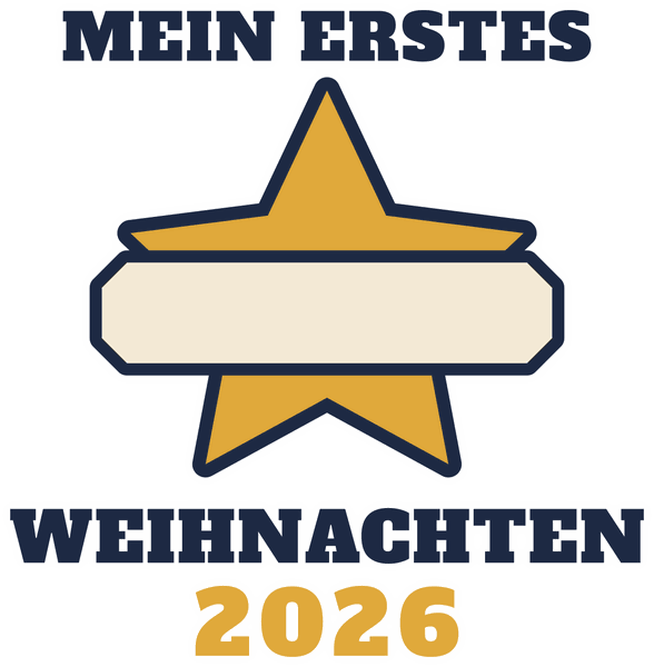 Kuscheltier-Motiv Mein erstes Weihnachten 2026