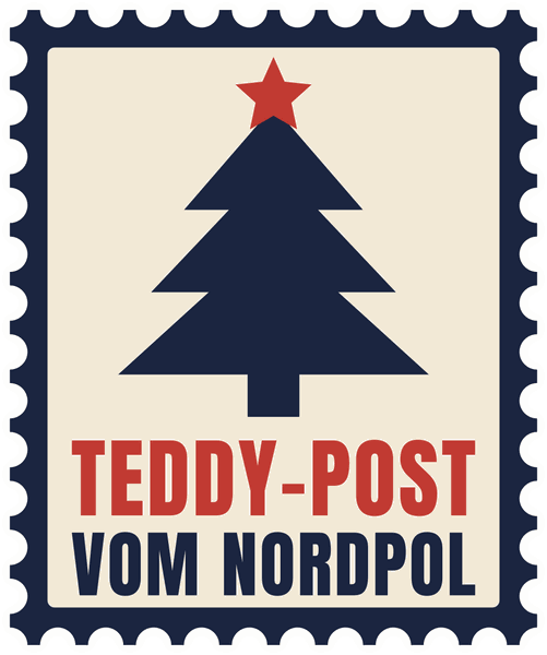 Kuscheltier-Motiv Teddy-Post vom Nordpol