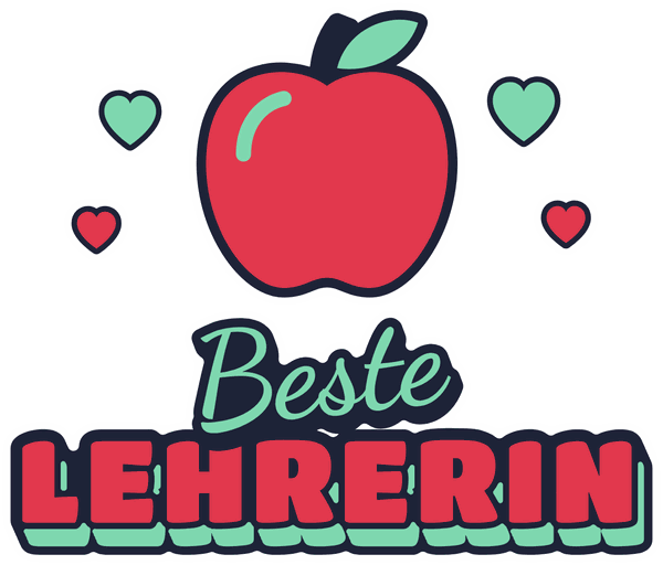 Lehrer-Motiv Beste Lehrerin