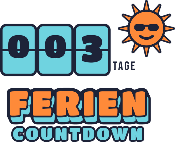Lehrer-Motiv Ferien-Countdown