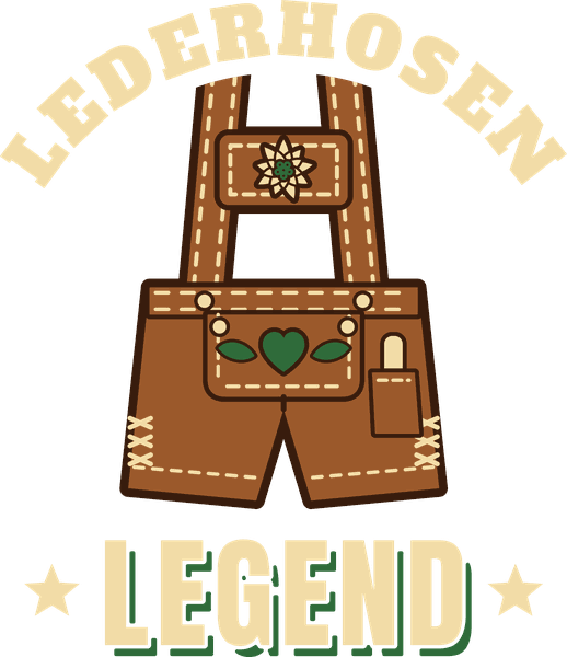 Oktoberfest-Motiv Lederhosen Legend