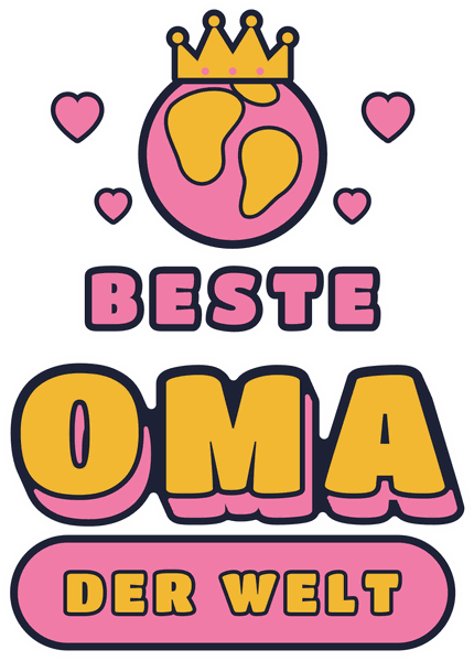 Oma-Opa-Motiv Beste Oma der Welt