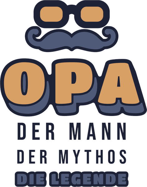 Oma-Opa-Motiv Opa – der Mann, der Mythos, die Legende