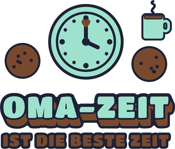 Oma-Opa-Motiv Oma-Zeit ist die beste Zeit