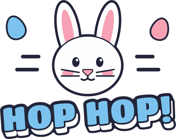 Oster-Motiv Hop Hop!