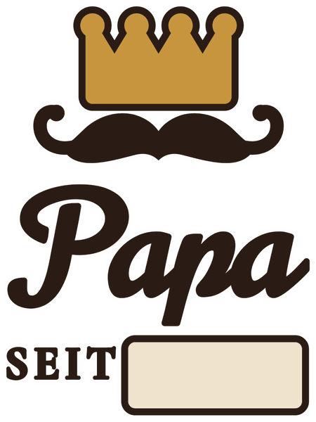 Papa-Motiv Papa seit