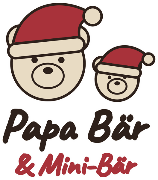Papa-Motiv Papa Bär & Mini-Bär