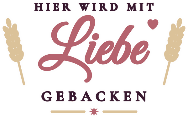 Schürzen-Motiv Hier wird mit Liebe gebacken