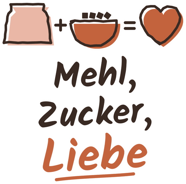 Schürzen-Motiv Mehl, Zucker, Liebe