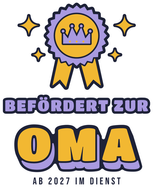 Babynews-Motiv Befördert zur Oma