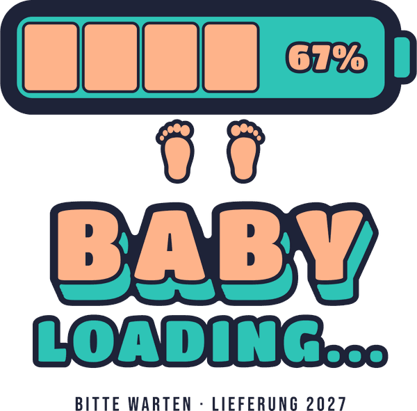 Babynews-Motiv Baby loading