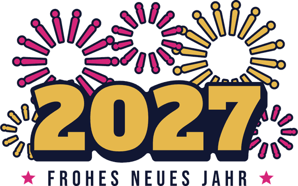 Silvester-Motiv Frohes neues Jahr 2027