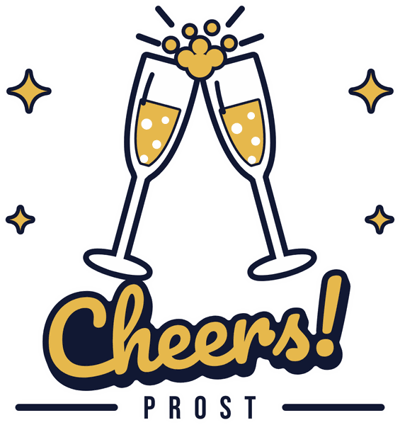 Silvester-Motiv Cheers – Prost
