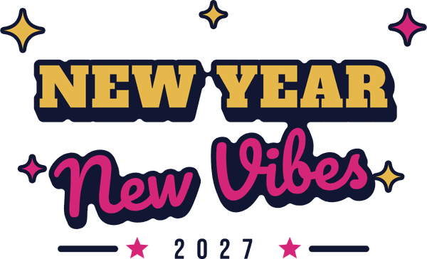 Silvester-Motiv New Year – New Vibes