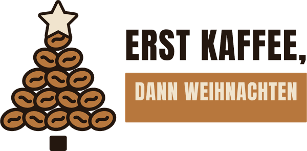Tassen-Motiv Erst Kaffee, dann Weihnachten
