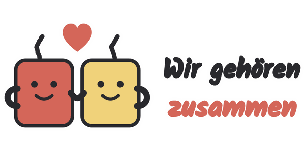 Tassen-Motiv Wir gehören zusammen