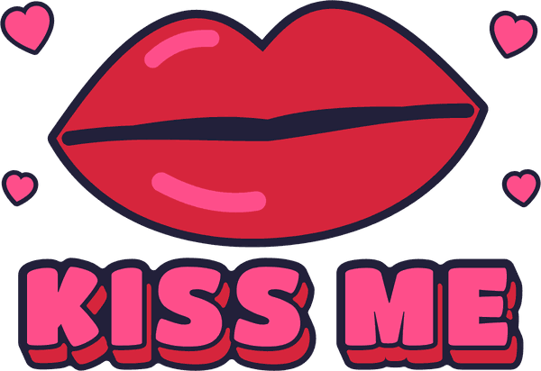 Valentins-Motiv Kiss Me
