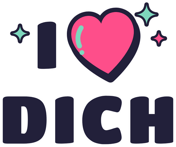 Valentins-Motiv I ♥ Dich