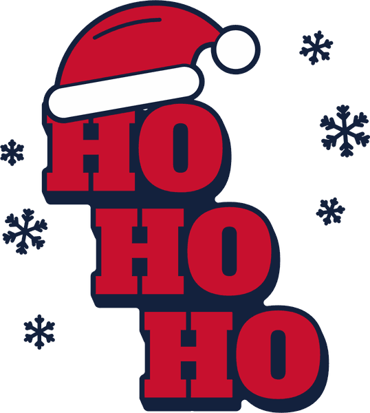 Weihnachts-Motiv Ho Ho Ho