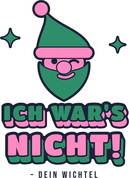 Wichtel-Motiv Ich war's nicht! – dein Wichtel